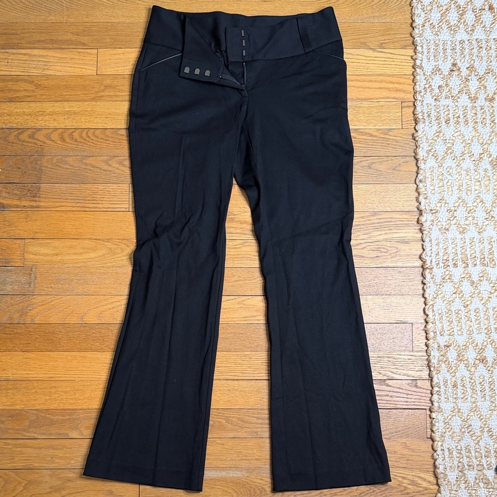 Alfani Black Flared Dress Pants/ Work Pants/ Size 4